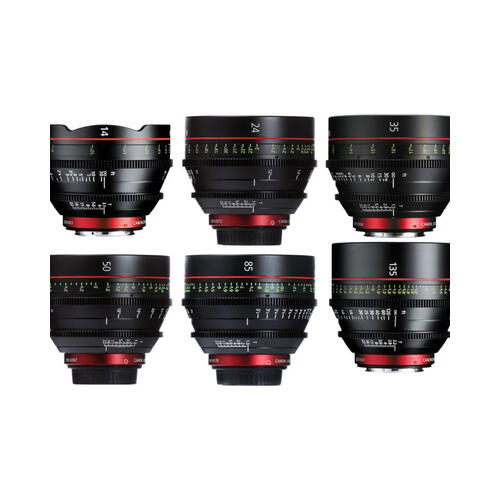 Canon CN-E Prime 6 Lens Kit (14, 24, 35, 50, 85, 135mm)