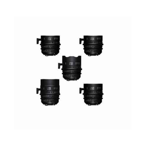 Sigma FF High Speed Prime Lens Set (20, 24, 35, 50, 85mm) - PL