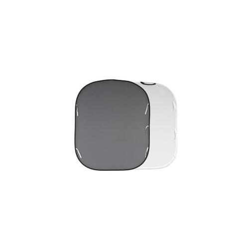 Manfrotto 7ft x 6ft Collapsible Background White/Mid Grey